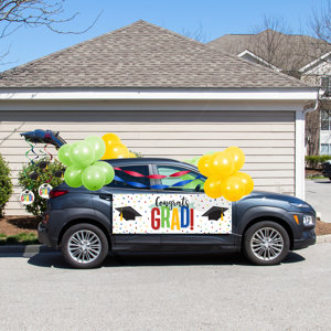 Creative Converting 2021 Colorful Graduation Car Decorations Kit | Wayfair
